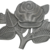 Flor con hojas 4.0mm x 130mm x 97mm ornamental